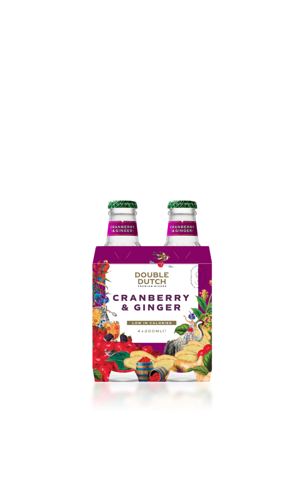 Mixer Double Dutch Cranberry &amp; Gingembre Tonic Water (1 fardeau de 6x4 bouteilles 20cl)