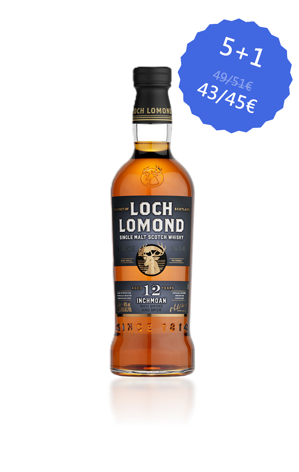 Single Malt Scotch Whisky Loch Lomond 12 ans Inchmoan