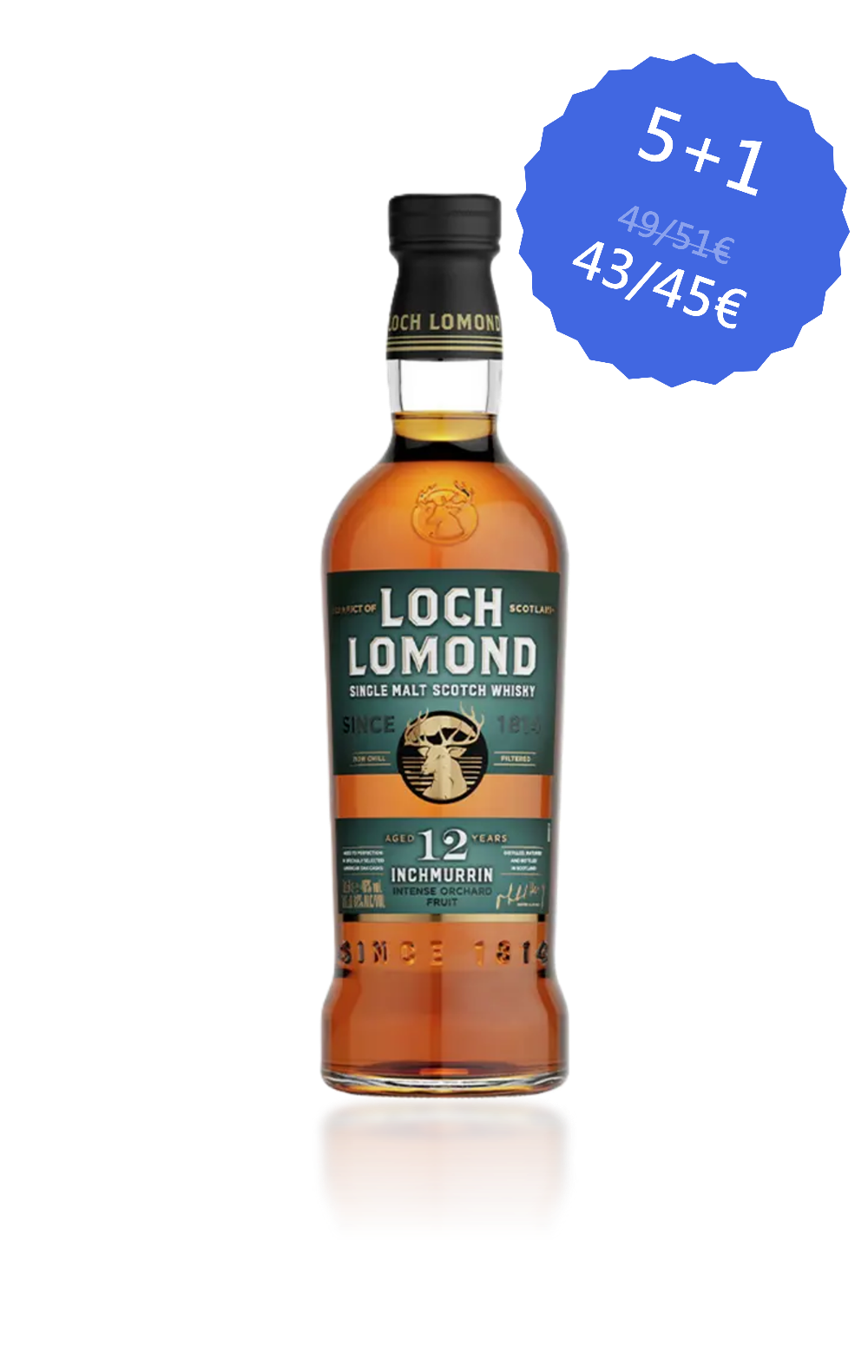 Single Malt Scotch Whisky Loch Lomond 12 ans Inchmurrin