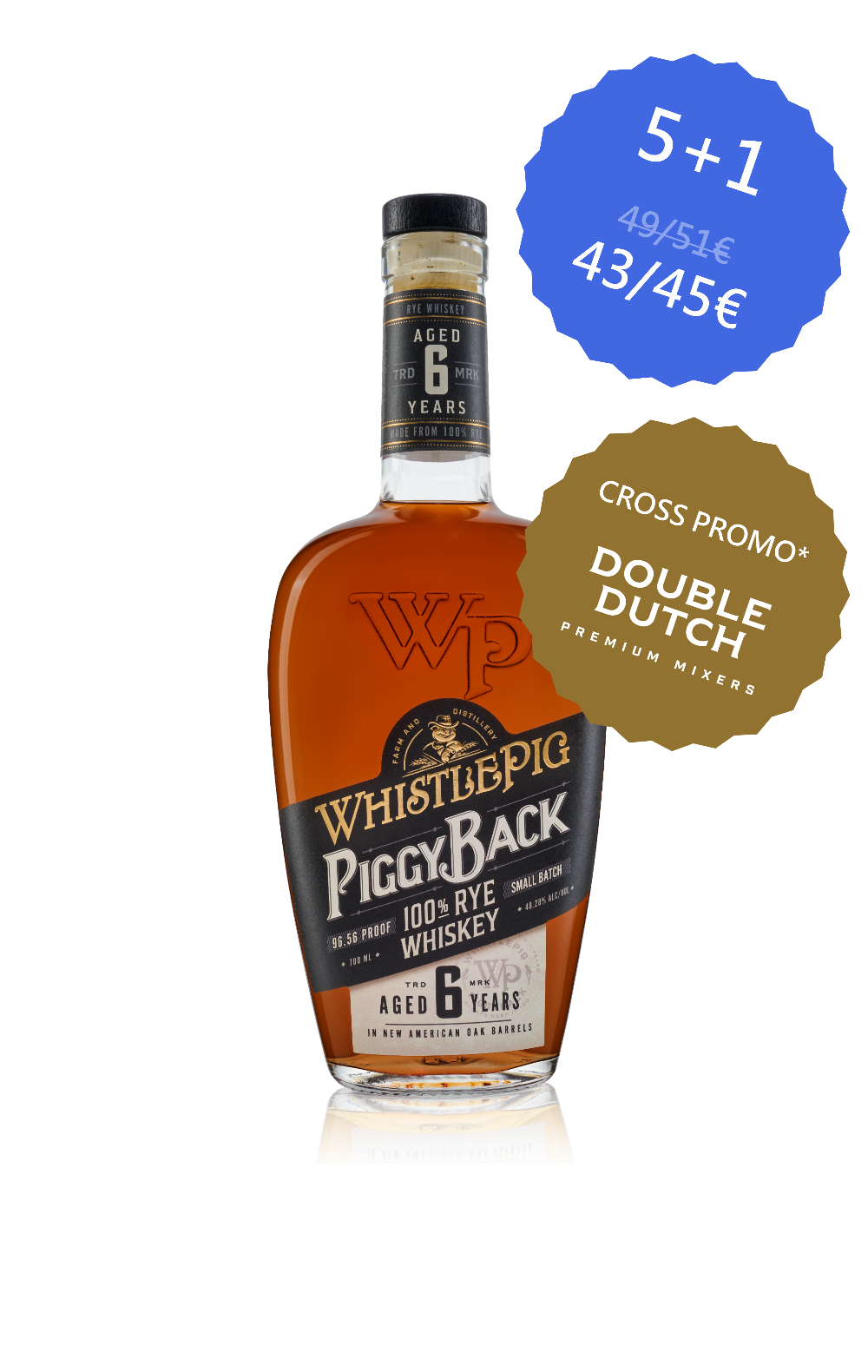 Rye Whiskey Américain WhistlePig Piggyback 6 ans
